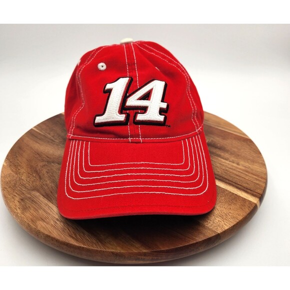 NASCAR Racing #14 Baseball Cap Tony Stewart Red Hat Strap Back Chase Authentics - Picture 1 of 9